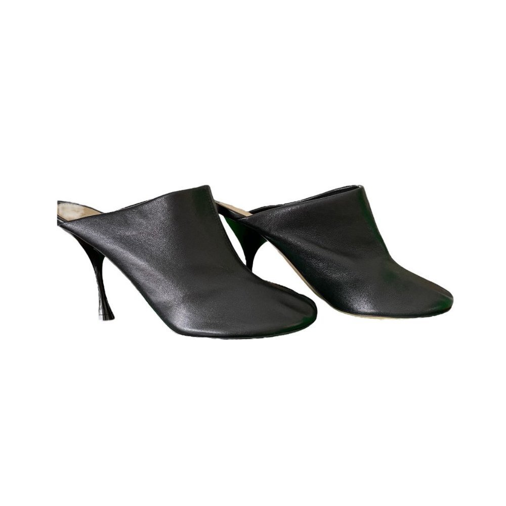 BOTTEGA VENETA 667191 Cocktail Stretch Black Leather Mule Pumps Shoes 36.5 - Picture 3 of 16